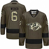 Glued Nashville Predators #6 Shea Weber Green Salute to Service NHL Jersey,baseball caps,new era cap wholesale,wholesale hats